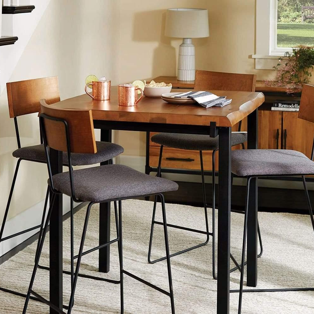 Solid Wood Square High Table Bar Table