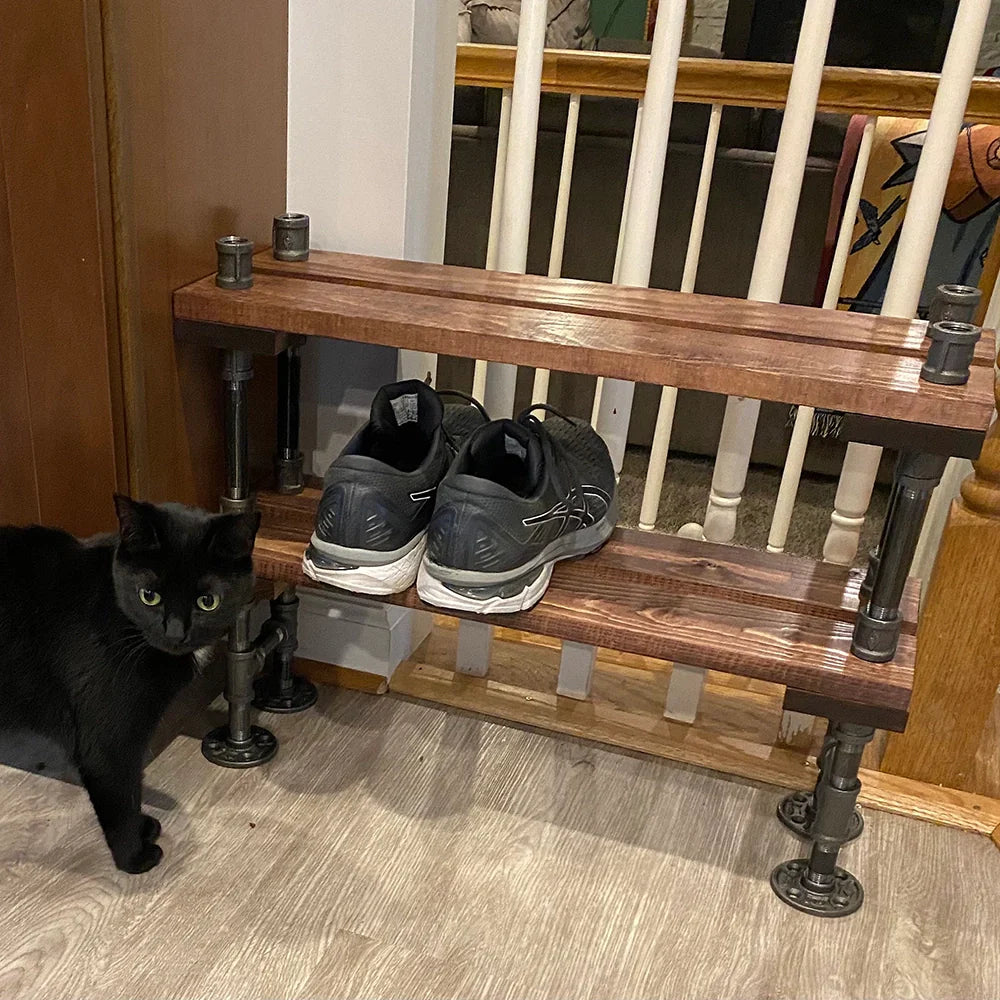 Industrial Entryway Shoe Rack & Storage Shelf