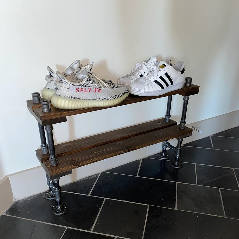 Industrial Entryway Shoe Rack & Storage Shelf