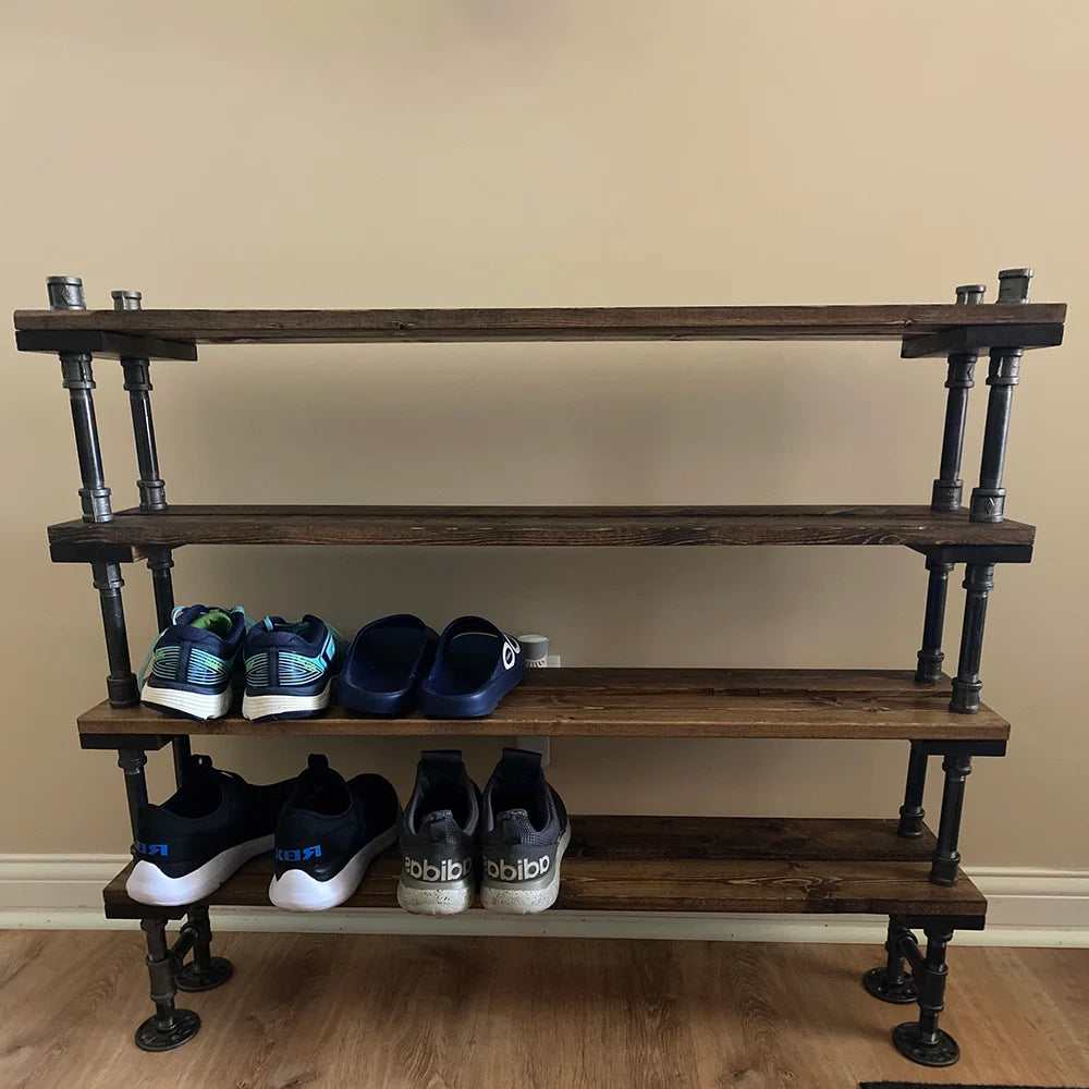 Industrial Entryway Shoe Rack & Storage Shelf