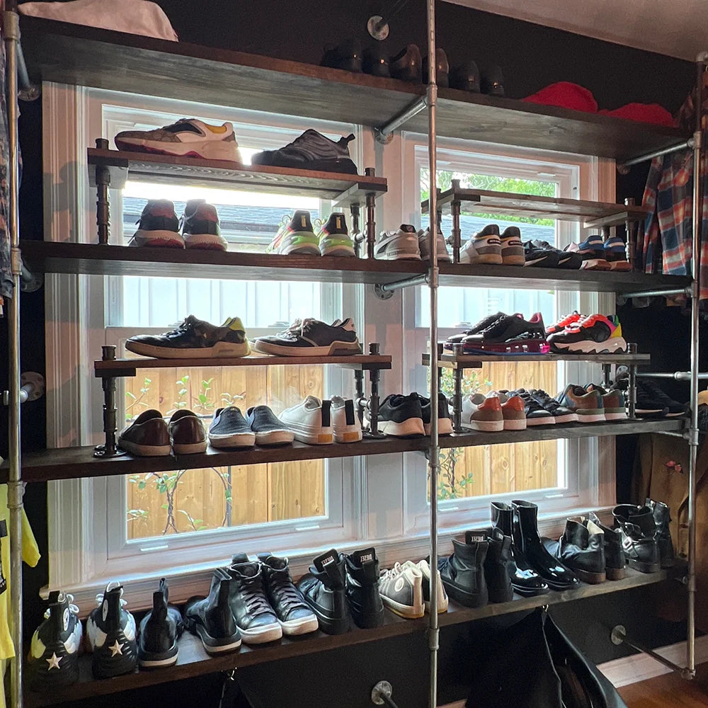 Industrial Entryway Shoe Rack & Storage Shelf