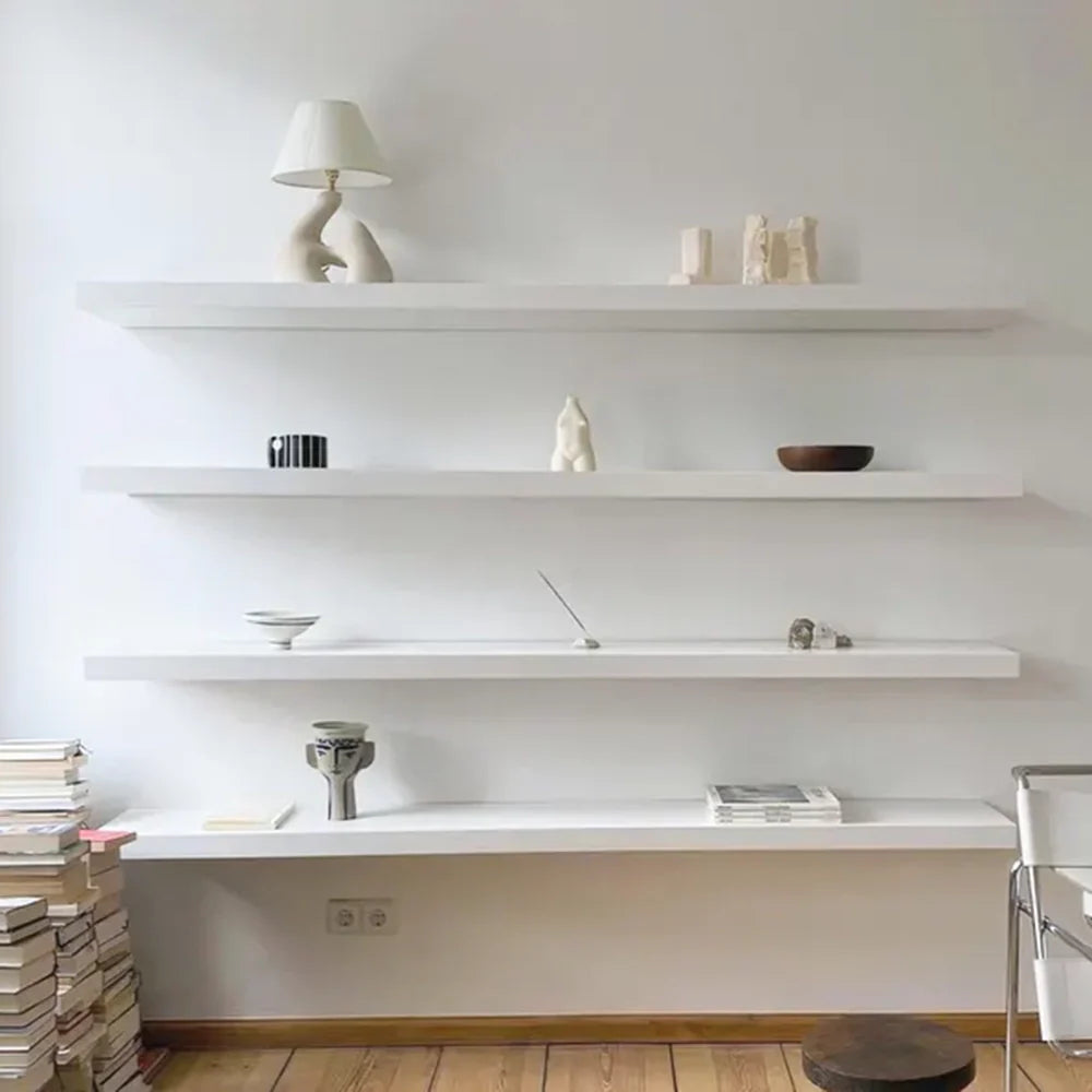 White Color Wall Shelves