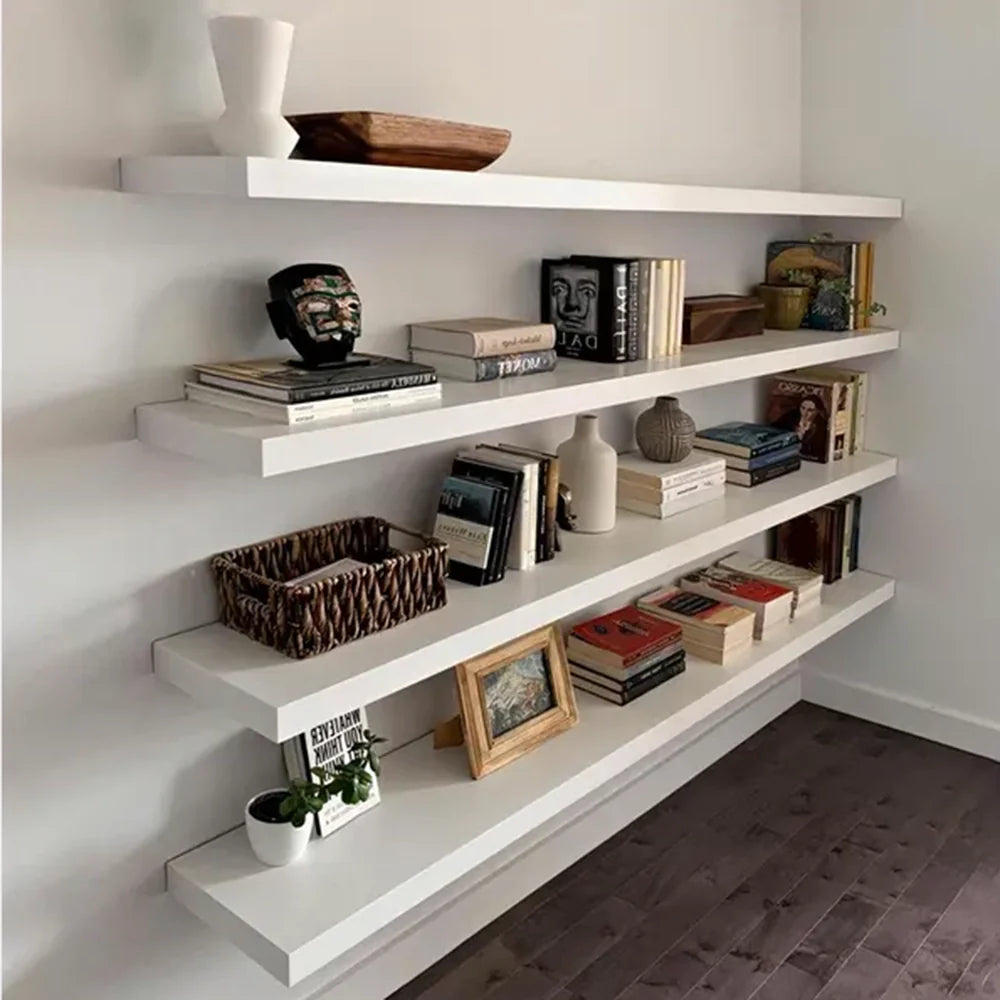 White Color Wall Shelves