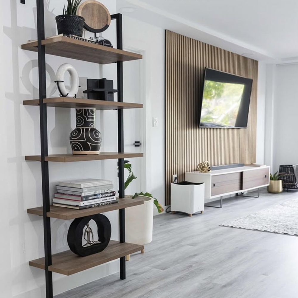 Multi-Tier Industrial Style Shelves